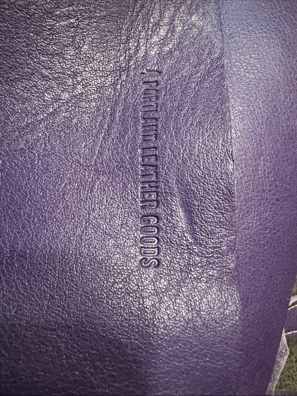 Portland Leather! Purple Leather Tote Bag - Women's Shoulder Bag - Picture 2 of 6